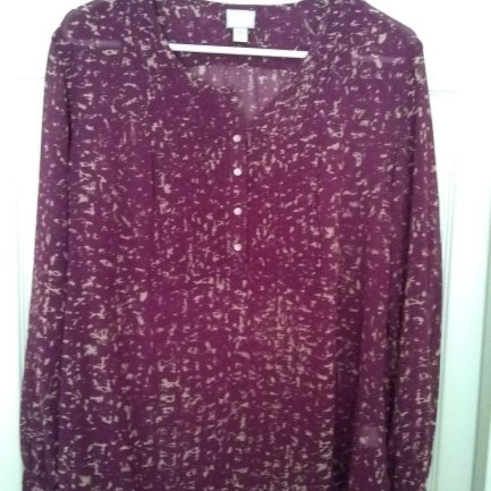 Converse One Star Burgundy Burgundy/Tan Blouse